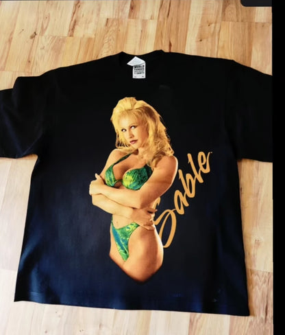 SABLE TAKE A WALK ON MY WILD SIDE ! ON SHAKA HEAVEY GARMET DYED " WRESTLING