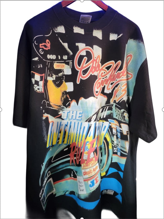 DALE ERNHARDT INTIMIDATOR RULES ON SHAKA HEAVY GARMET DYED T