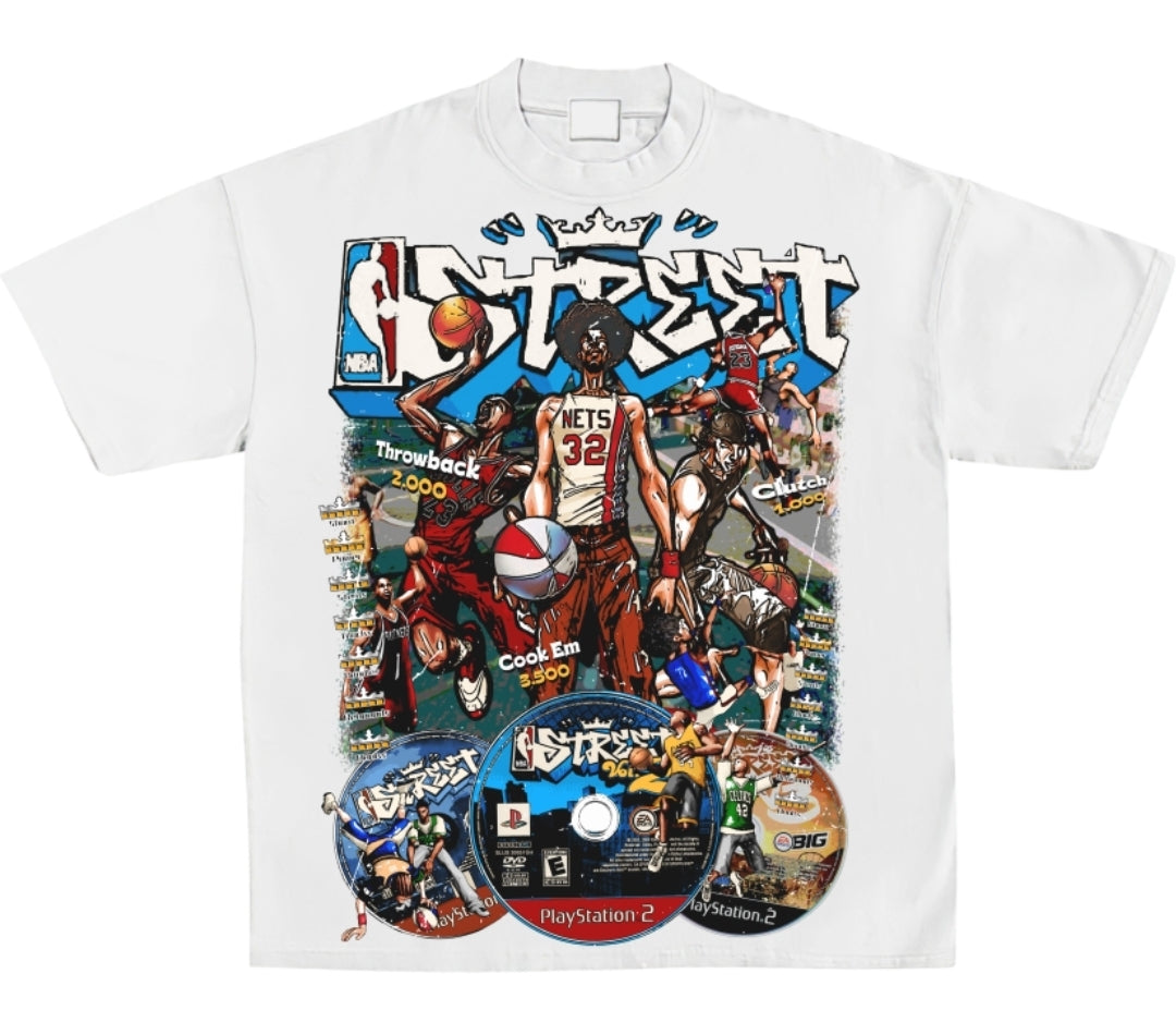 NBA STREET ON SHAKA HEAVYWEIGHT GARMET DYED T SHIRT