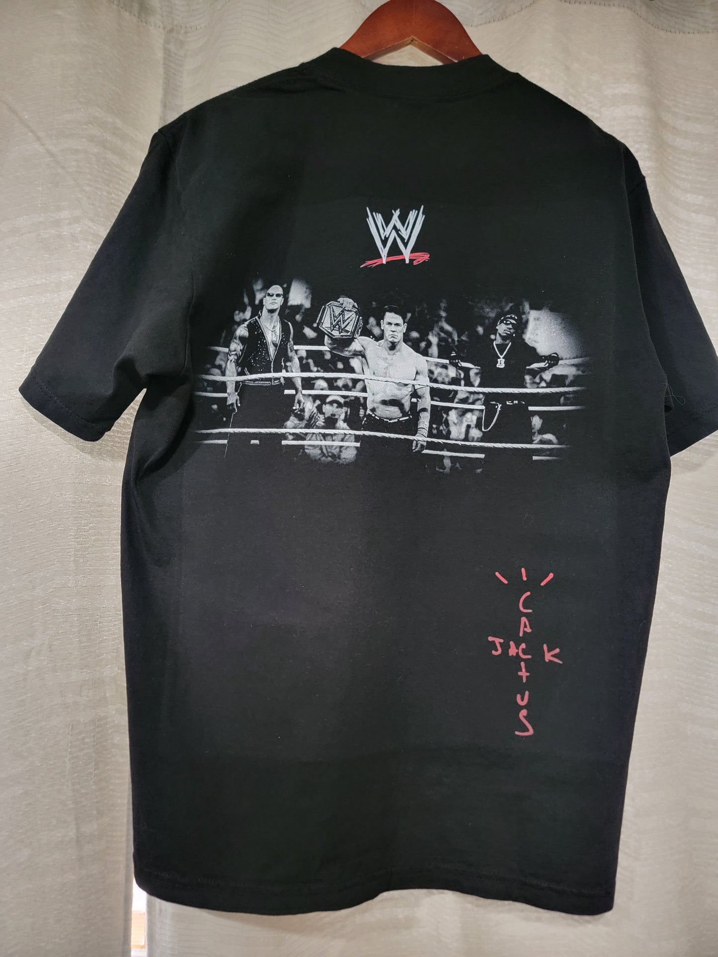 WRESTLING ISNT REAL  ON SHAKA HEAVYWEIGHT GARMET DYED T SHIRT (WRESTLING)