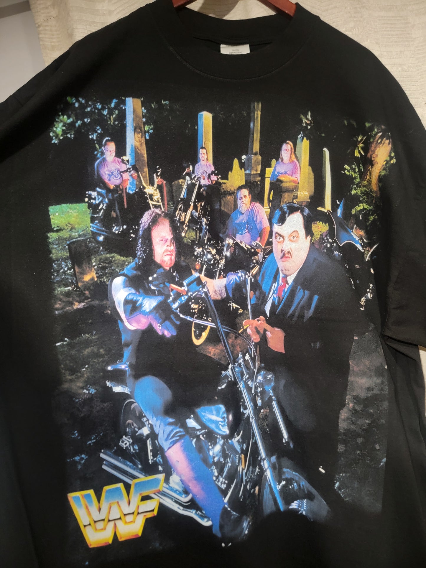 UNDERTAKER ON SHAKA HEAVYWEIGHT GARMET DYED T SHIRT (WRESTLING