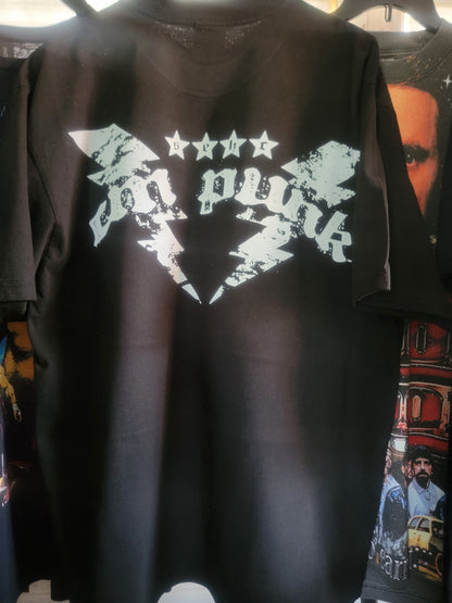 CM PUNK ON HEAVYWEIGHT GARMET DYED T SHIRT (WRESTLING