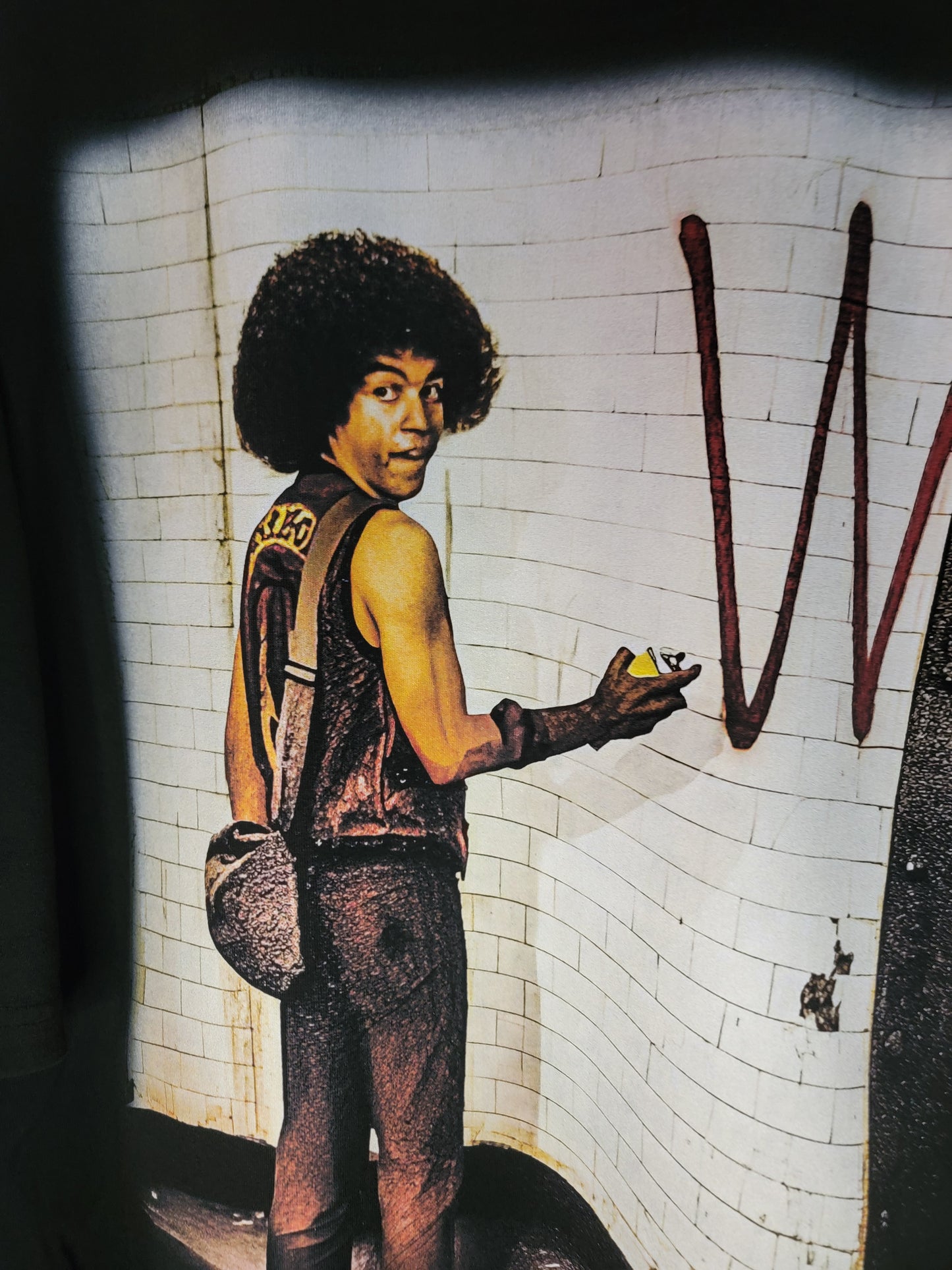 REMBRANDT FROM THE WARRIORS TAGGING WALL ON SHAKA SUPERMAX HEAVYWEIGHT GARMET DYED T SHIRT