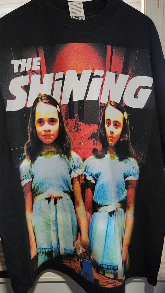 THE SHINING BIG WHEEL VERSION ON SHAKA HEAVYWEIGHT GARMET DYED T SHIRT