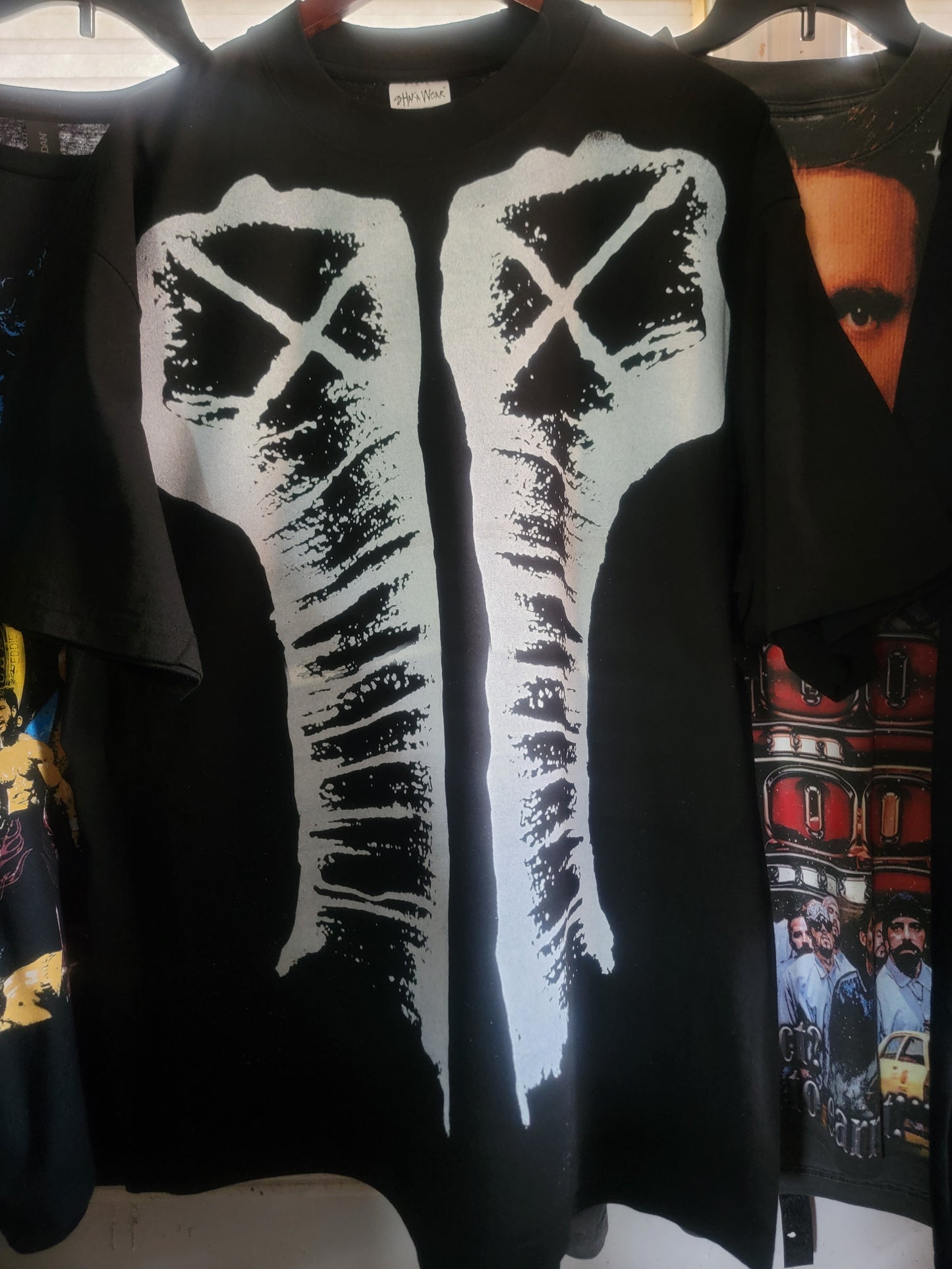 CM PUNK ON HEAVYWEIGHT GARMET DYED T SHIRT (WRESTLING