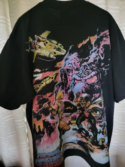 HE-MAN Masters of the universe ON SHAKA HEAVY GARMET DYED T Shirt