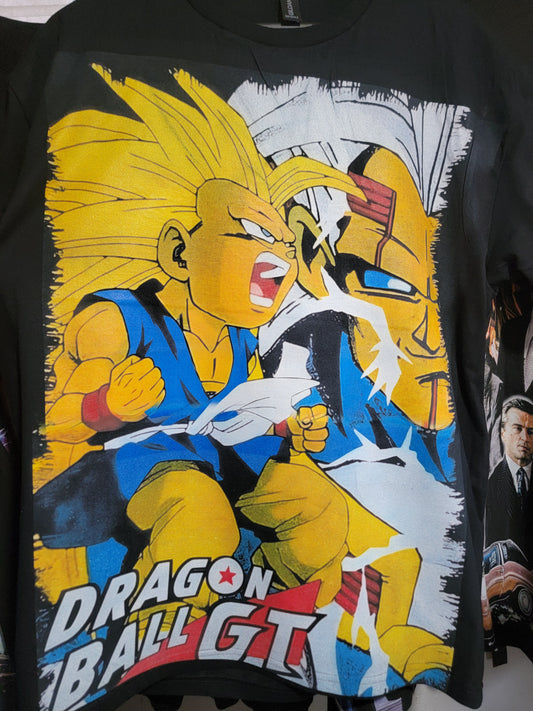DRAGON BALL Z GT On HEAVYWEIGHT GARMET DYED T SHIRT