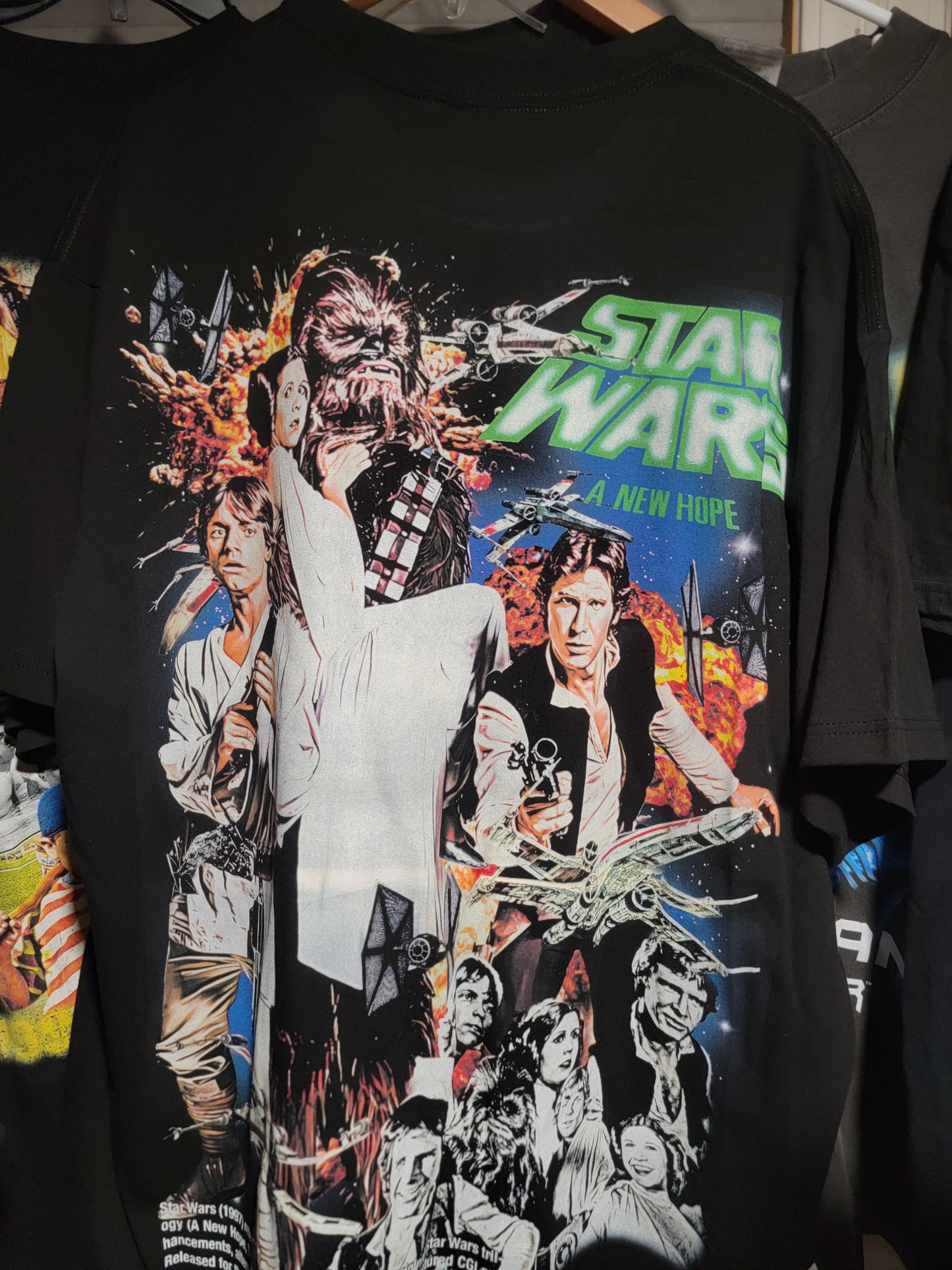 STARWARS ON SHAKA HEAVYWEIGHT GARMET DYED T SHIRT (jumbo print