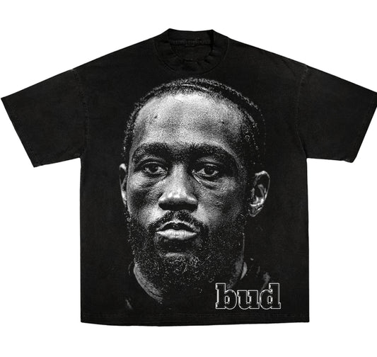 TERENCE CRAWFORD "BUD" ON SHAKA HEAVYWEIGHT GARMET DYED T SHIRT