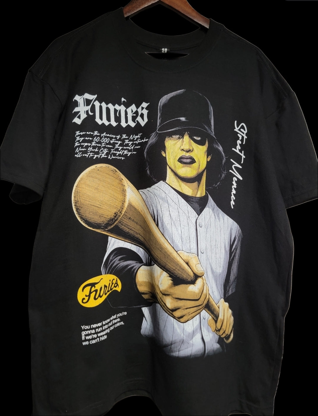 BASEBALL FURIES ON SHAKA HEAVY GARMET DYED T DHIRT