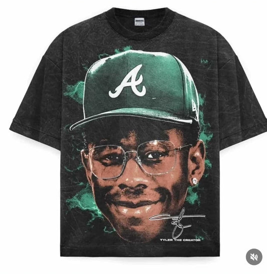TYLER, THE CREATOR ON SHAKA HEAVYWEIGHT GARMET DYED T SHIRT