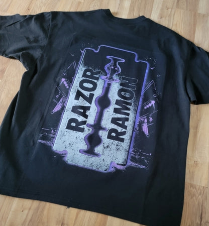 Razor Ramon SHAKA HEAVYWEIGHT GARMET DYED T SHIRT (WRESTLING