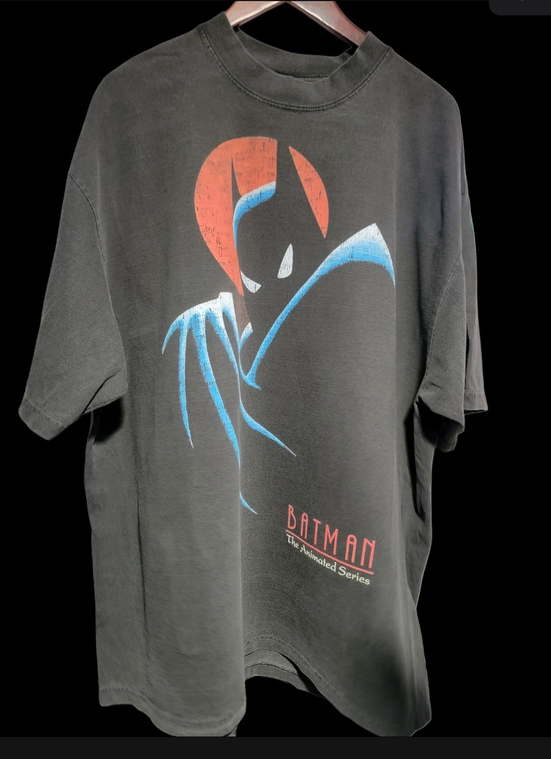 Batman animated series ON SHAKA HEAVY GARMET DYED T