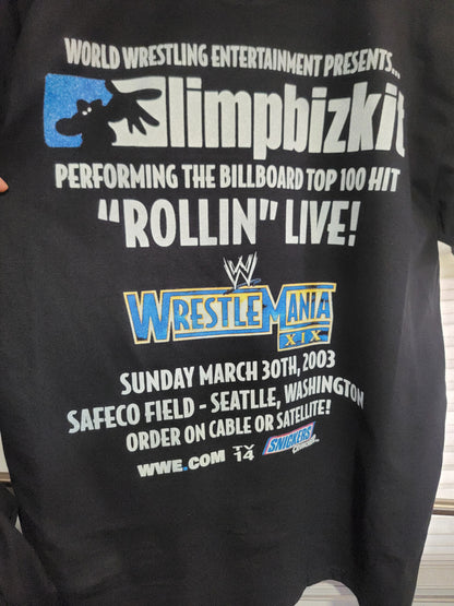 LIMPBIZKIT ROLLIN LIVE WRESTLEMANIA ON SHAKA HEAVYWEIGHT GARMET DYED T SHIRT