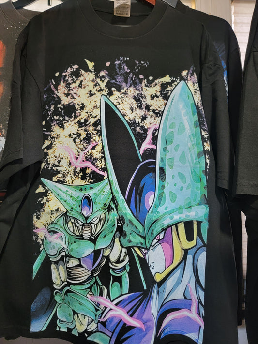 DRAGON BALL Z CELL On HEAVYWEIGHT GARMET DYED T SHIRT