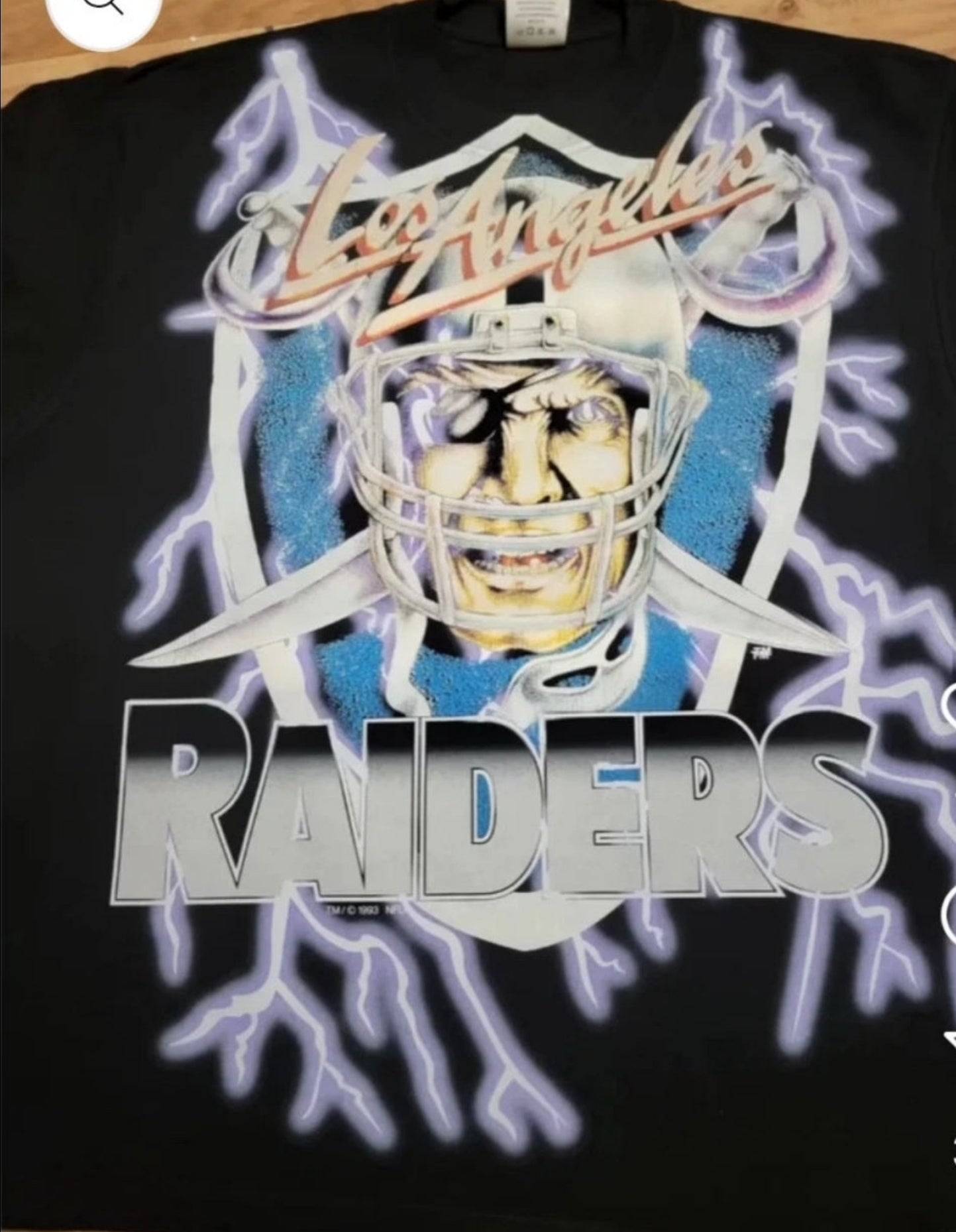 RAIDERS "MODERN" ON SHAKA HEAVYWEIGHT GARMET DYED T SHIRT