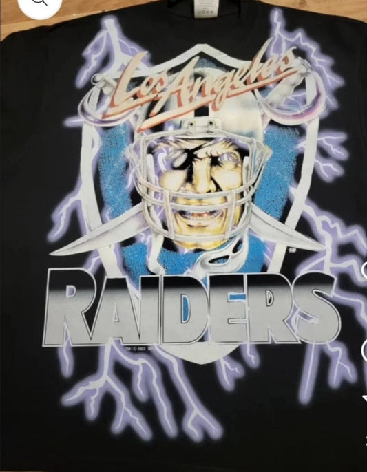 RAIDERS "MODERN" ON SHAKA HEAVYWEIGHT GARMET DYED T SHIRT