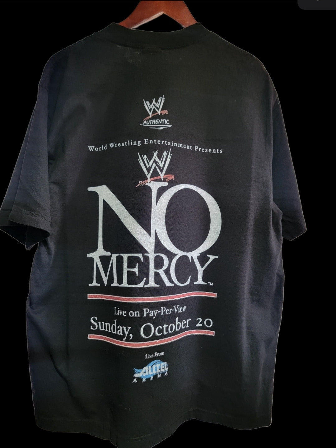NO MERCY HELL ON A CELL ON SHAKA HEAVYWEIGHT GARMET DYED T SHIRT