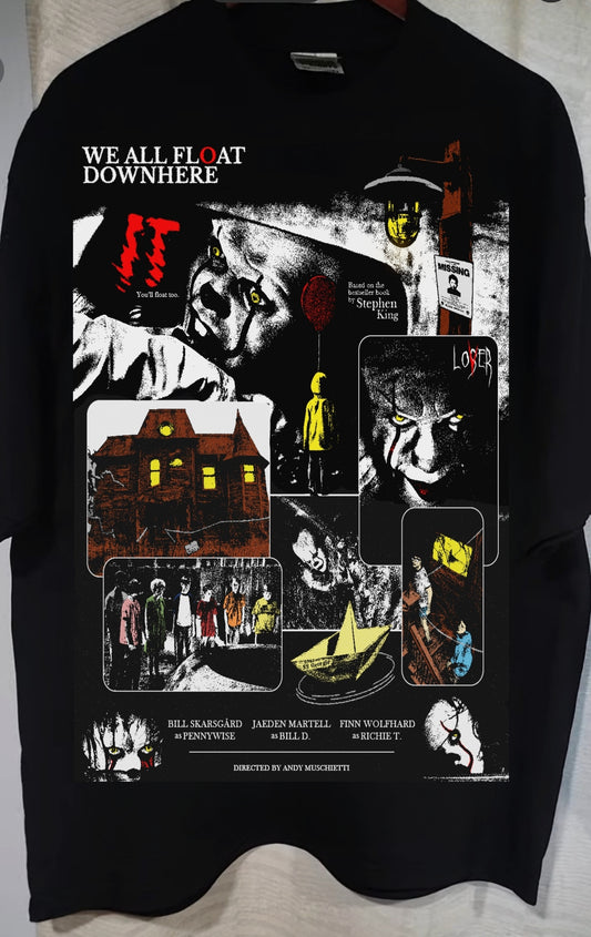 IT ON SHAKA HEAVYWEIGHT GARMET DYED T SHIRT "HORROR "