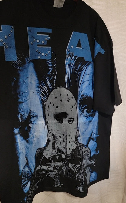 HEAT AOP (FRONT ONLY)ON SHAKA HEAVYWEIGHT GARMET DYED T SHIRT