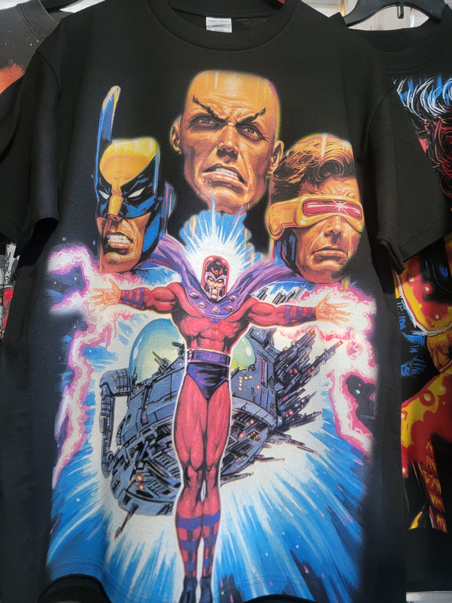 X NEN FATAL ATRACTION ON SHAKA HEAVYWEIGHT GARMET DYED T SHIRT