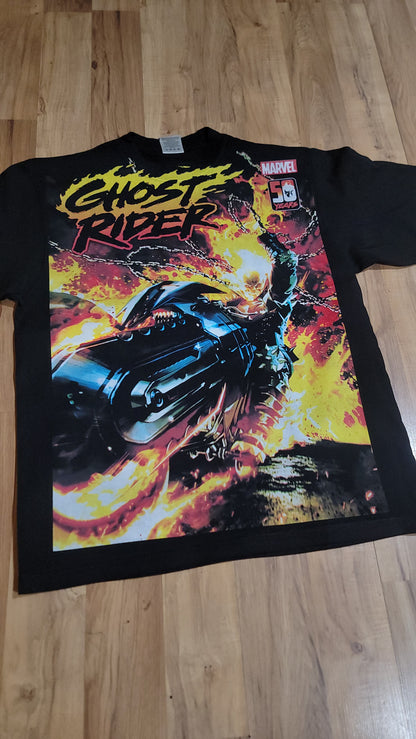 GHOST RIDER BIG PRINT ON SHAKA HEAVYWEIGHT GARMET DYED