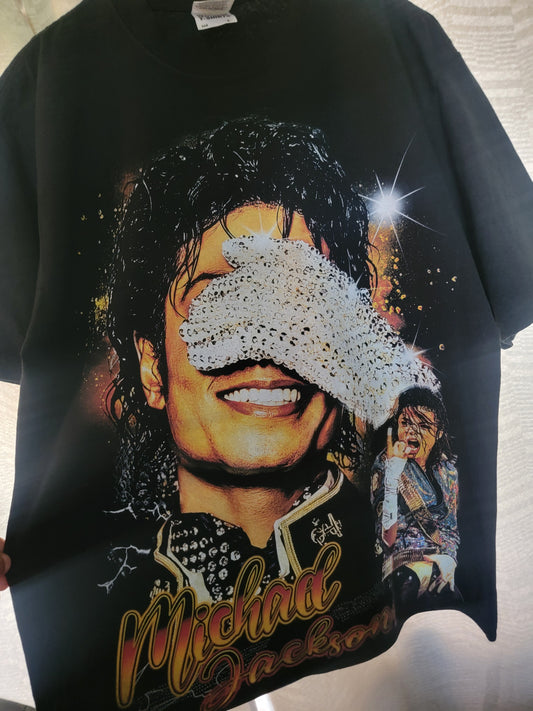 Michael Jackson ON SHAKA HEAVY GARMET DYED T shirt