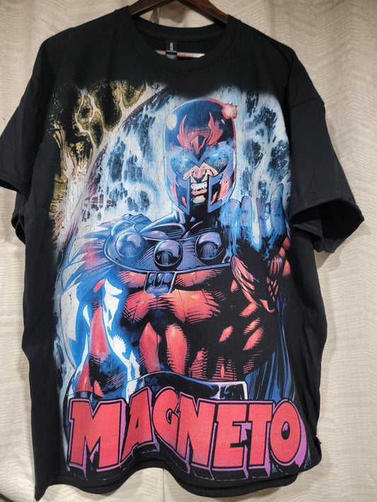 MAGNETO ON SHAKA HEAVYWEIGHT GARMET DYED T SHIRT
