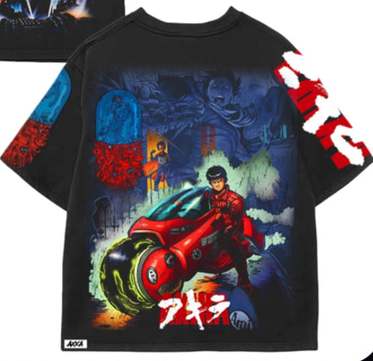 AKIRA ON SHAKA HEAVYWEIGHT GARMET DYED T SHIRT