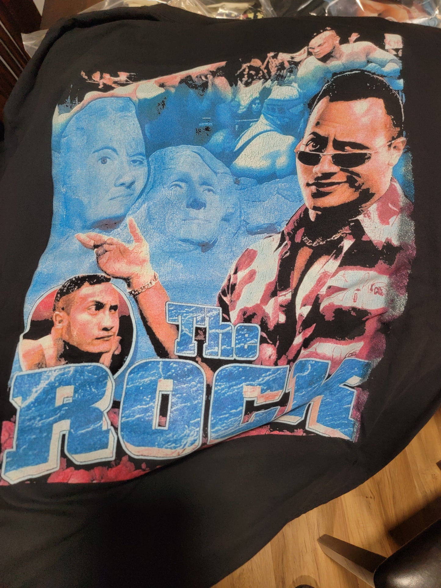 Eddie guerrero vs batista ON SHAKA HEAVYWEIGHT GARMET DYED T SHIRT