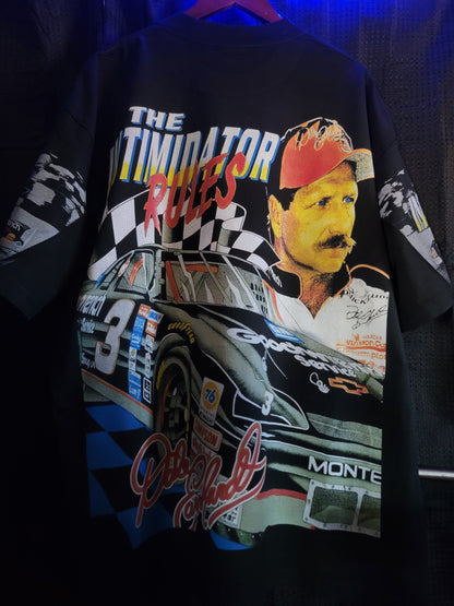 DALE ERNHARDT INTIMIDATOR RULES ON SHAKA HEAVY GARMET DYED T (Front back , sleeves