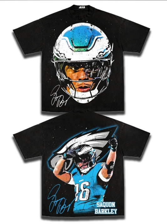 SAQUON BARKLEY  ON SHAKA HEAVYWEIGHT GARMET DYED T SHIRT