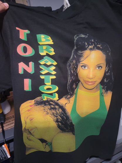 TONI BRAXTON ON SHAKA HEAVYWEIGHT GARMET DYED T SHIRT