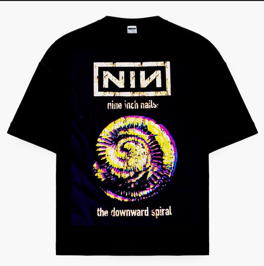 NINE INCH NAILS ON SHAKA HEAVYWEIGHT GARMET DYED T SHIRT