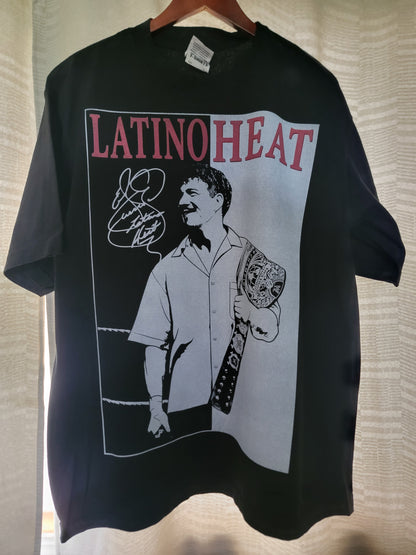 LATINO HEAT ON SHAKA HEAVYWEIGHT GARMET DYED T SHIRT "WRESTLING