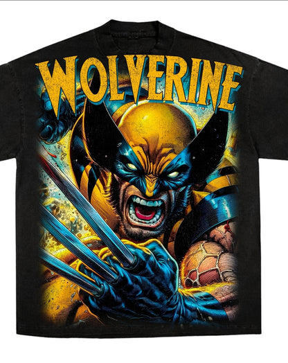 WOLVERINE ON SHAKA HEAVYWEIGHT GARMET DYED T SHIRT