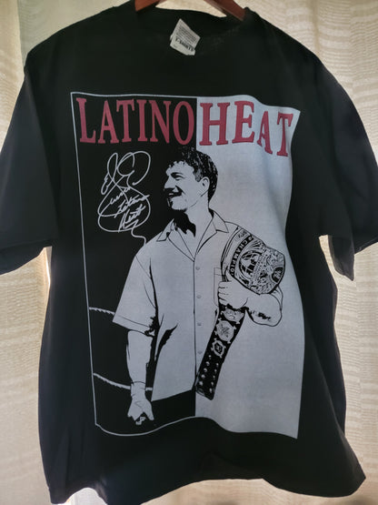 LATINO HEAT ON SHAKA HEAVYWEIGHT GARMET DYED T SHIRT "WRESTLING