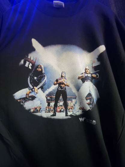 D-generation X on shaka heavyweight garmet dyed t shirt , Wrestling