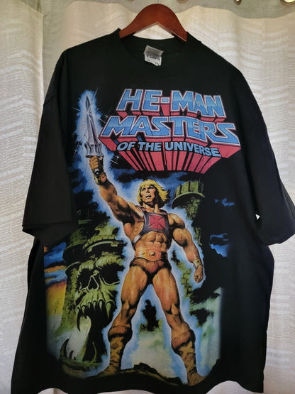 HE-MAN Masters of the universe ON SHAKA HEAVY GARMET DYED T Shirt