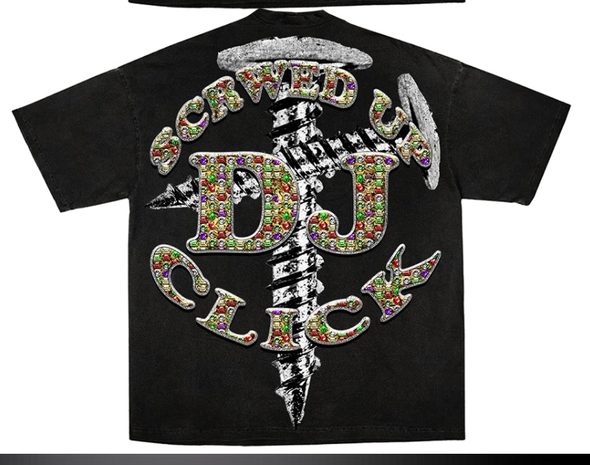 DJ SCREW ON SHAKA HEAVYWEIGHT GARMET DYED T SHIRT