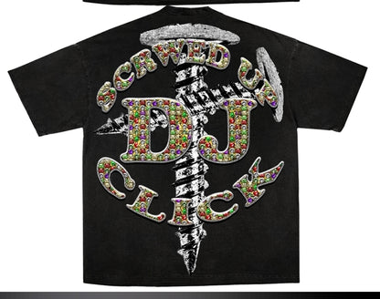 DJ SCREW ON SHAKA HEAVYWEIGHT GARMET DYED T SHIRT