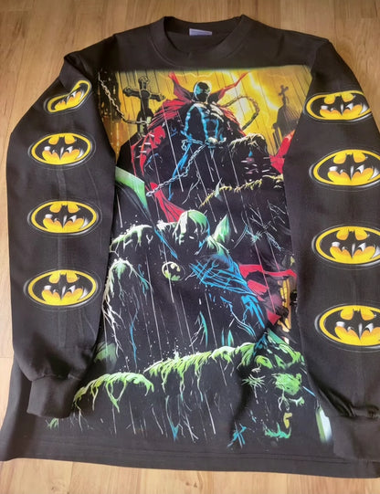 LONGSLEEVE BATMAN SPAWN ON HEAVYWEIGHT SHIRT
