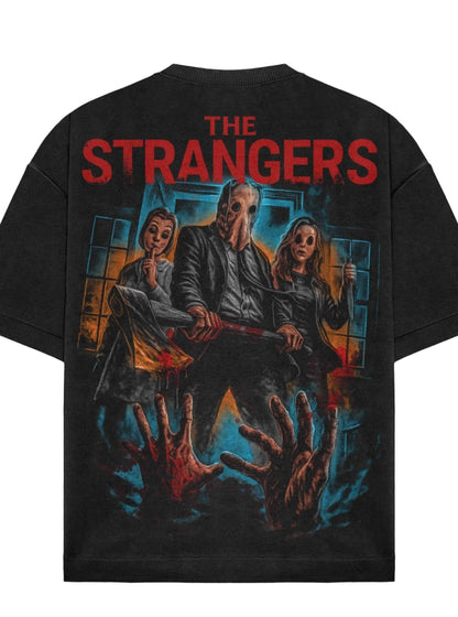 THE STRANGERS ON SHAKA HEAVYWEIGHT GARMET DYED T SHIRT "Horror"