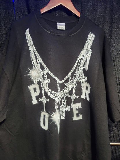 BY THE POWER OF GOD T SHIRT (Necklace)