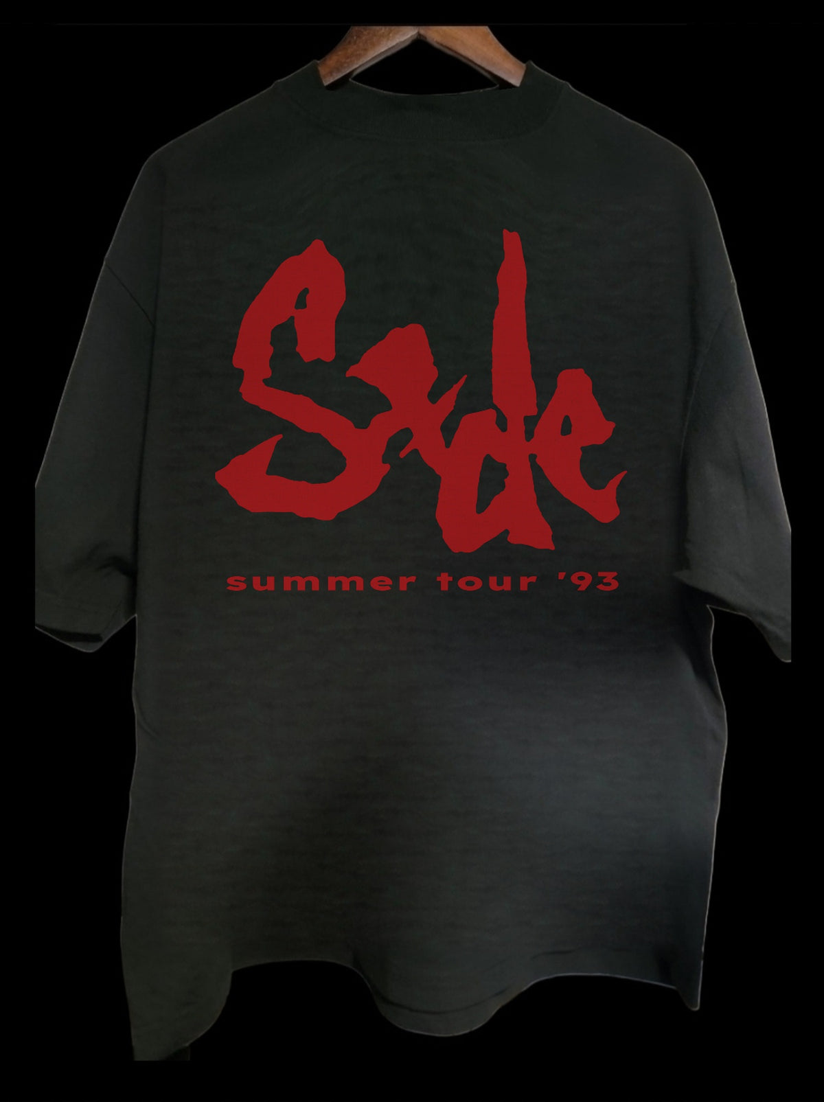 1993 Sade Summer Tour T-Shirt Black - back