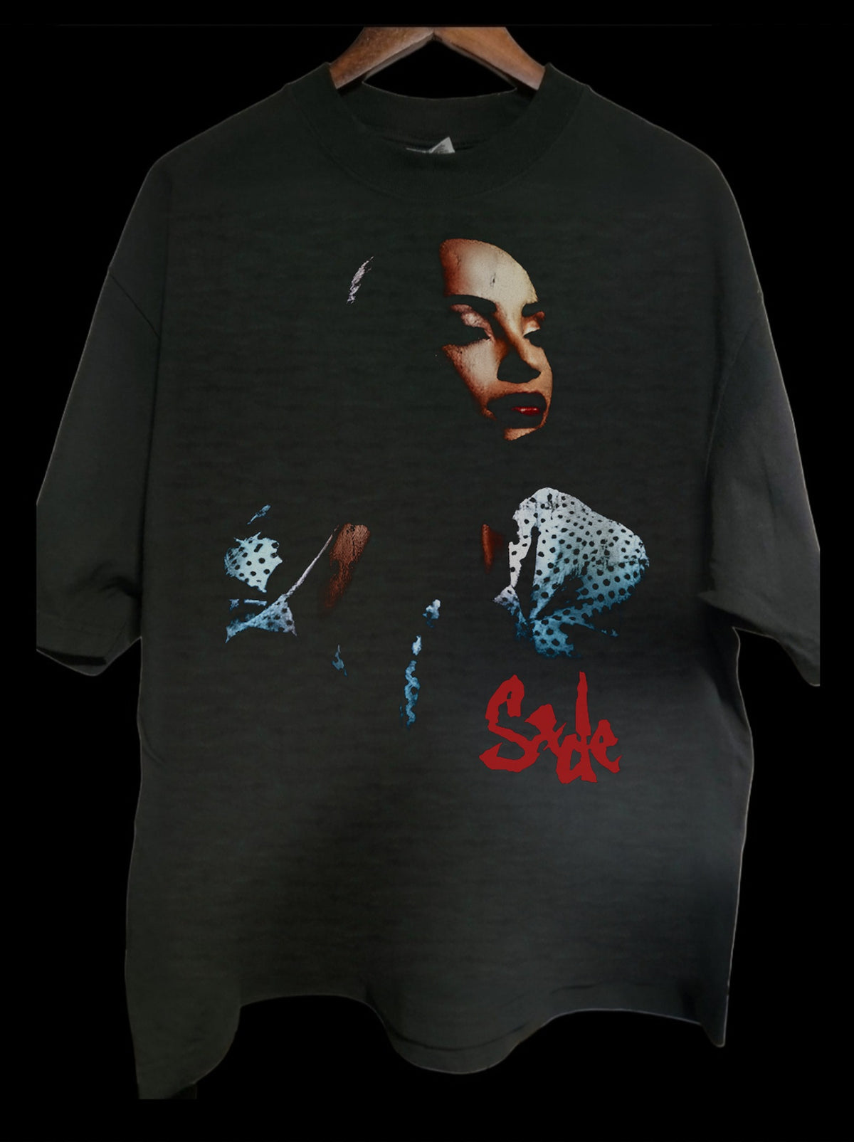 1993 Sade Summer Tour T-Shirt Black - front