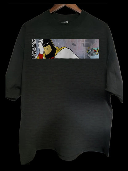 1998 Space Ghost Coast To Coast Wash Rare T-Shirt Black Modern