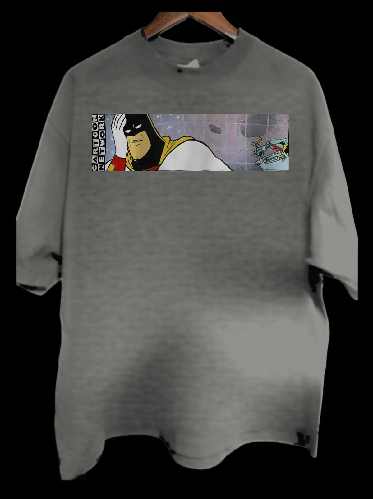 1998 Space Ghost Coast To Coast Wash Rare T-Shirt VNTG Grey