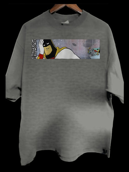 1998 Space Ghost Coast To Coast Wash Rare T-Shirt VNTG Grey
